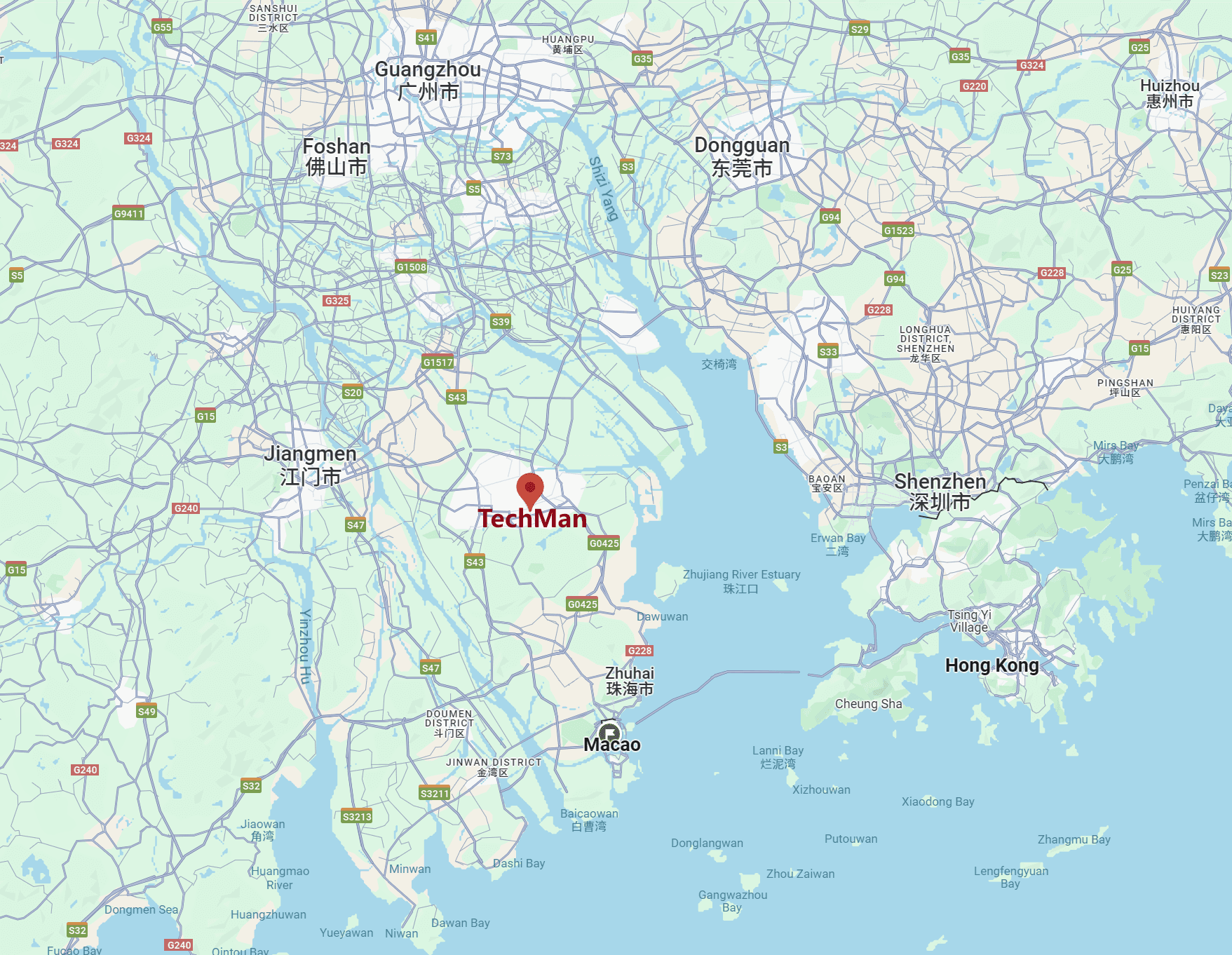 Company location map